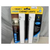 2 New Slim Beam Under Cabinet Rechargeable Lights