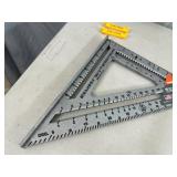 New Swanson 12 inch Aluminum Speed Square and 2 Bubble Line Levels