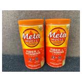 2 X 1.6Lb Packs Of Meta Mucil Fiber And Vitamins