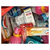 Box Of Variety Toothpaste And Supplements