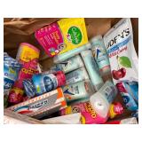 Box Of Variety Toothpaste And Supplements