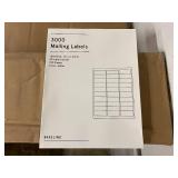 9000 Baseline Mailing Labels - 1 X 2 5/8'
