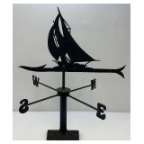 Antique Heavy Metal Sailboat Themed Weathervane 26' x 32'
