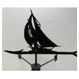 Antique Heavy Metal Sailboat Themed Weathervane 26' x 32'