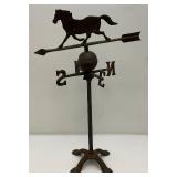 Vintage Cast Iron Horse Themed Weathervane 17' x 27'