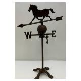 Vintage Cast Iron Horse Themed Weathervane 17' x 27'
