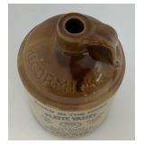 Two Collectible MCCormick 'Platte Valley' Striaght Corn Whiskey Miniature Jugs 5' & 6 3/4'