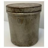 Very Heavy Metal 'MODEL DAIRY INC.' Cream Canister With Lid 9' x 10'