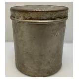 Very Heavy Metal 'MODEL DAIRY INC.' Cream Canister With Lid 9' x 10'