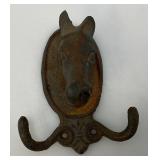 Antique Cast Iron Doublke Coat Hook 4' x 4 3/4'
