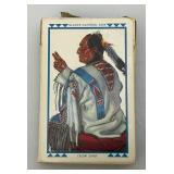 Two Vintage GREAT NORTHERN RAILROAD Winold Reiss (1= Semi Factory Sealed) With Revenue Stamps Playing Cards