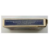 Two Vintage GREAT NORTHERN RAILROAD Winold Reiss (1= Semi Factory Sealed) With Revenue Stamps Playing Cards