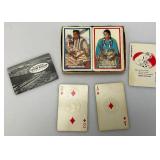 Vintage GREAT NORTHERN RAILROAD Winold Reiss Double Deck Of Playing Cards