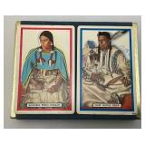 Vintage GREAT NORTHERN RAILROAD Winold Reiss Double Deck Of Playing Cards