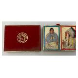 Vintage GREAT NORTHERN RAILROAD Winold Reiss Double Deck Of Playing Cards