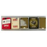 Misc. Vintage Collectible Playing Cards Including Casino Cards, Vintage Miniature Poker Chips (In Original Boxes) And More