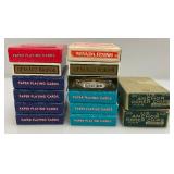 Misc. Vintage Collectible Playing Cards Including Casino Cards, Vintage Miniature Poker Chips (In Original Boxes) And More