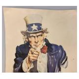Vintage Uncle Sam 'I OWE YOU!' Wisconsin Department Of Veterans Affairs Poster 17' x 22'