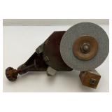 Antique Hand Turn Bench Grinder