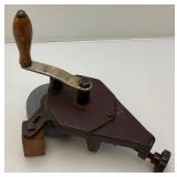 Antique Hand Turn Bench Grinder