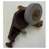 Antique Hand Turn Bench Grinder