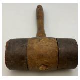Antique Wooden And Metal Mallet 5 1/2' x 12 1/2'