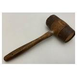 Antique Wooden And Metal Mallet 5 1/2' x 12 1/2'