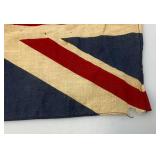 Antique British Flag 11' x 17' 30' Stick