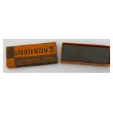 Antique Carborundum Razor Hone In Original Box