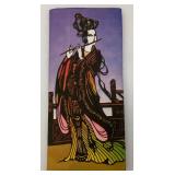 Vintage Cardboard Floral Oriental Style 5 Drawer Chest And More 12' x 13'