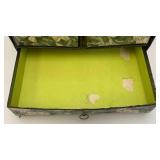 Vintage Cardboard Floral Oriental Style 5 Drawer Chest And More 12' x 13'