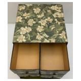 Vintage Cardboard Floral Oriental Style 5 Drawer Chest And More 12' x 13'
