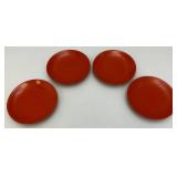 Antique Japanese Edo Era Red Lacquer Makie Wooden Lidded Soup/Rice Bowls, Plates, Sake Cups And More