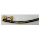 Very Cool Miniature All Metal Souvenir Samurai Sword Brought Back By An American Soldier 13'