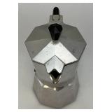 Vintage Junior Express Aluminum Expresso Stovetop Maker 1 Cup Personal Made in Italy 6'