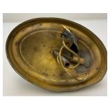 Antique Brass Wall lights (Missing Glass Shades)