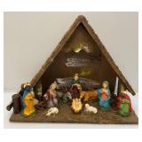 Misc. Vintage Christmas Décor Including Nativity Set And More