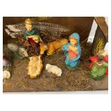 Misc. Vintage Christmas Décor Including Nativity Set And More