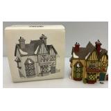 Vintage Dept. 56 Heritage Collection Dickens' Village Series 'J.D. Nichols Toy SHop' In Original Box (Chip On Awning)