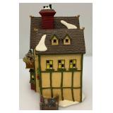 Vintage Dept. 56 Heritage Collection Dickens' Village Series 'J.D. Nichols Toy SHop' In Original Box (Chip On Awning)