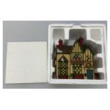 Vintage Dept. 56 Heritage Collection Dickens' Village Series 'J.D. Nichols Toy SHop' In Original Box (Chip On Awning)