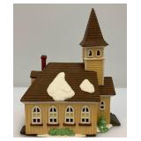 Misc. Vintage Dept. 56 Heritage Collection Dickens' Village Series 'BUMPSTEAD NYE CLOAKS' &  SLEEPY HOLLOW CHURCH In Original STYROFOAM