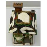 Vintage Dept. 56 Dickens' Village Series A Victorian Christmas  'Victorian Family Christmas House' In Original Box