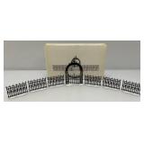 Vintage Dept. 56 Heritage Collection 'KINGS ROAD CAB' And 'VICTORIAN WROUGHT IRON FENCE & GATE' In Original Boxes