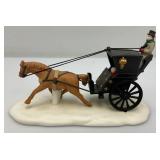 Vintage Dept. 56 Heritage Collection 'KINGS ROAD CAB' And 'VICTORIAN WROUGHT IRON FENCE & GATE' In Original Boxes