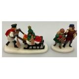 Vintage Department 56 Snow Village & DICKENS' Accessories In Original Boxes