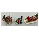 Vintage Department 56 Snow Village Accessories In Original Boxes