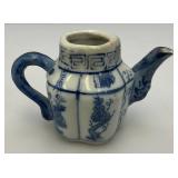 Mid-Century Miniature Blue & White Chinese Teapot With Cups And More