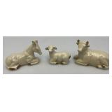 Vintage Holiday Treasures Porcelain Nativity Set