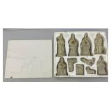 Vintage Holiday Treasures Porcelain Nativity Set